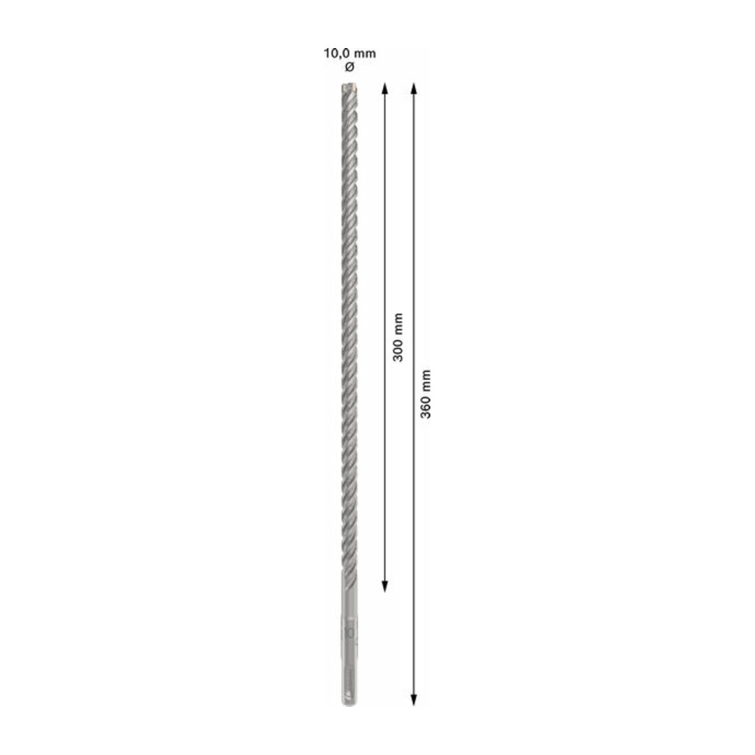 Bosch PRO Foret à percussion SDS plus-5X, 10 x 300 x 360 mm