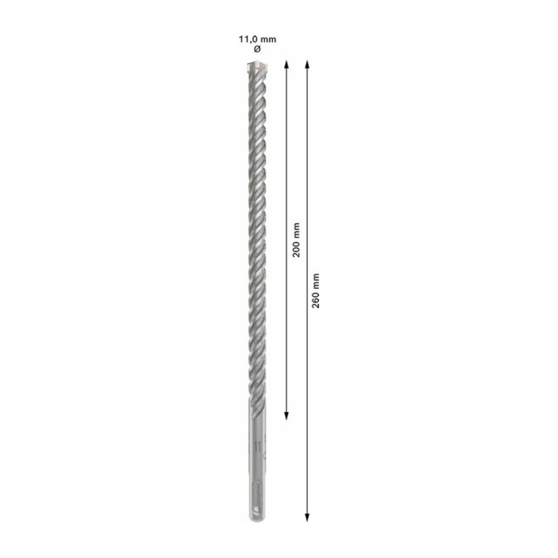 Bosch PRO Foret à percussion SDS plus-5X, 11 x 200 x 260 mm