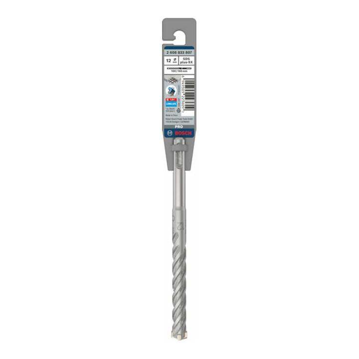 Bosch PRO Foret à percussion SDS plus-5X, 12 x 100 x 160 mm