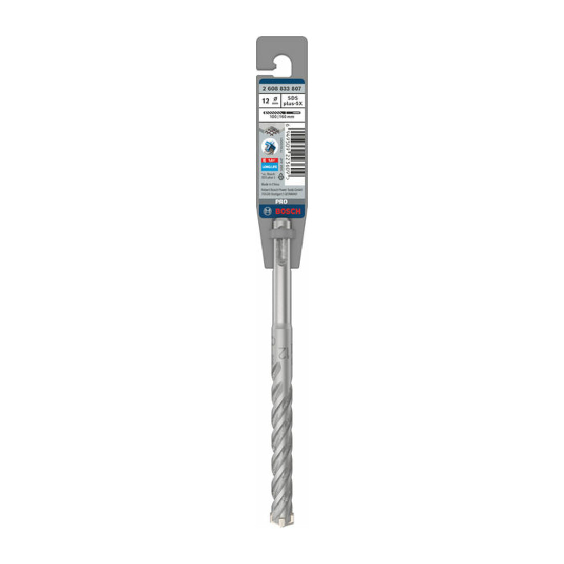 Bosch PRO Foret à percussion SDS plus-5X, 12 x 100 x 160 mm