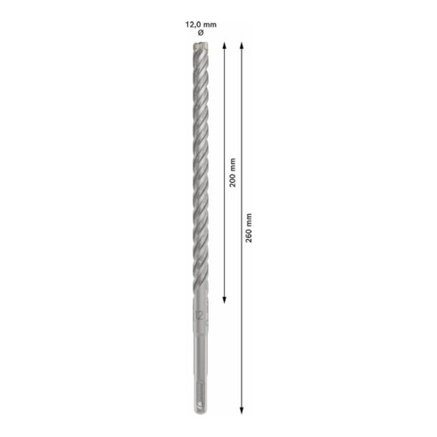 Bosch PRO Foret à percussion SDS plus-5X, 12 x 200 x 260 mm