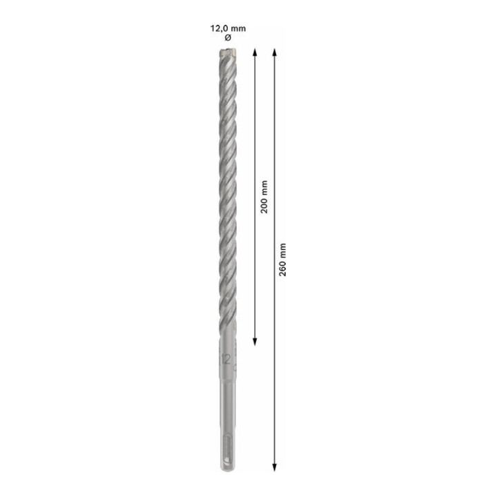 Bosch PRO Foret à percussion SDS plus-5X, 12 x 200 x 260 mm