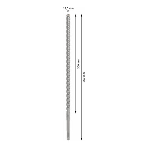 Bosch PRO Foret à percussion SDS plus-5X, 12 x 300 x 360 mm