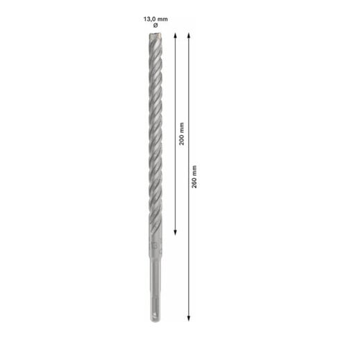 Bosch PRO Foret à percussion SDS plus-5X, 13 x 200 x 260 mm