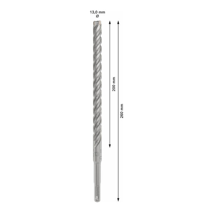 Bosch PRO Foret à percussion SDS plus-5X, 13 x 200 x 260 mm