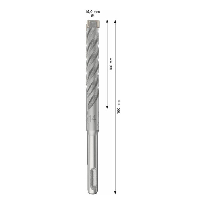 Bosch PRO Foret à percussion SDS plus-5X, 14 x 100 x 160 mm, 10 pcs