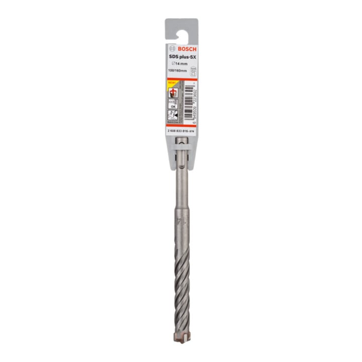 Bosch PRO Foret à percussion SDS plus-5X, 14 x 100 x 160 mm