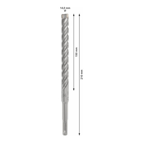 Bosch PRO Foret à percussion SDS plus-5X, 14 x 150 x 210 mm