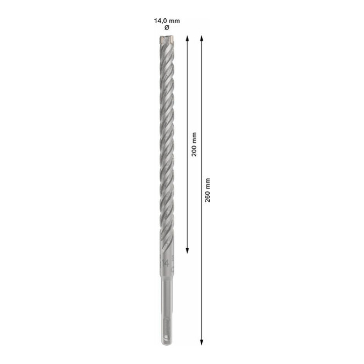 Bosch PRO Foret à percussion SDS plus-5X, 14 x 200 x 260 mm