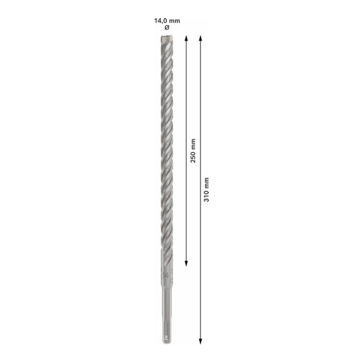 Bosch PRO Foret à percussion SDS plus-5X, 14 x 250 x 310 mm