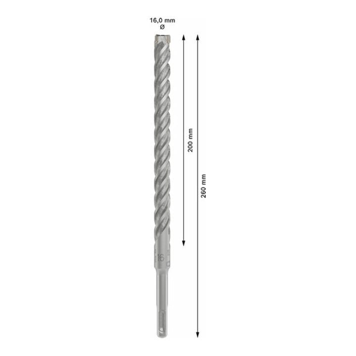 Bosch PRO Foret à percussion SDS plus-5X, 16 x 200 x 260 mm