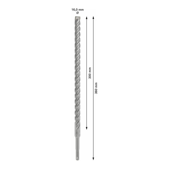 Bosch PRO Foret à percussion SDS plus-5X, 16 x 300 x 360 mm