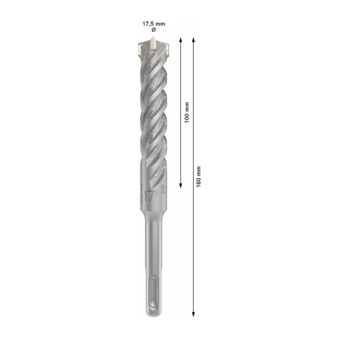 Bosch PRO Foret à percussion SDS plus-5X, 17,5 x 100 x 160 mm