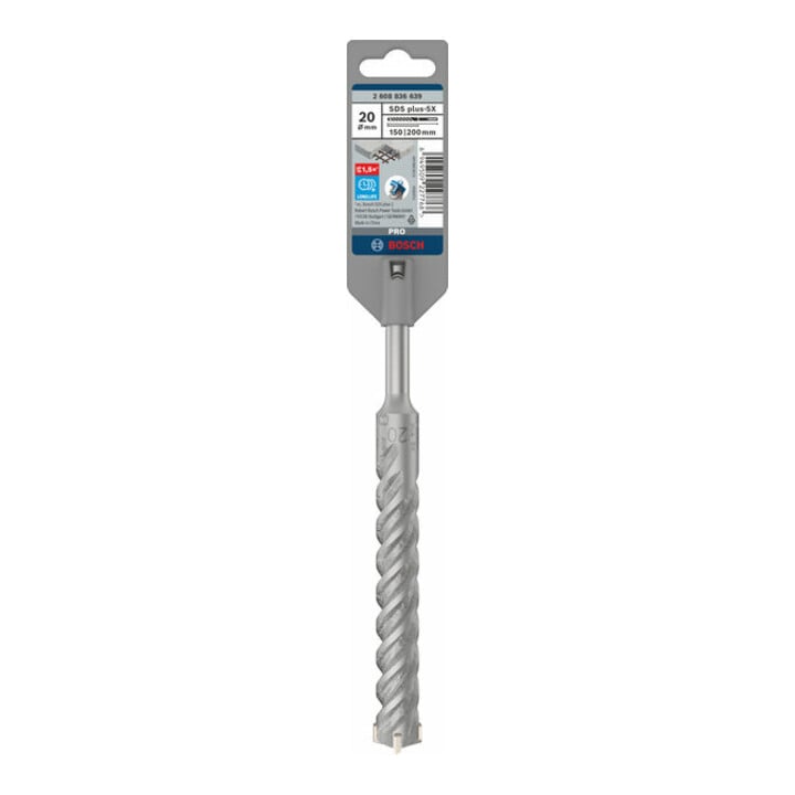 Bosch PRO Foret à percussion SDS plus-5X, 20 x 150 x 200 mm