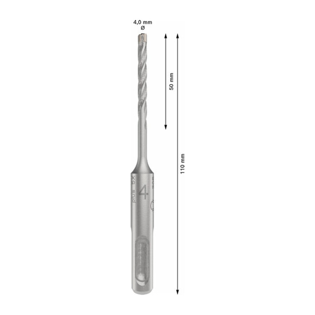 Bosch PRO Foret à percussion SDS plus-5X, 4 x 50 x 110 mm