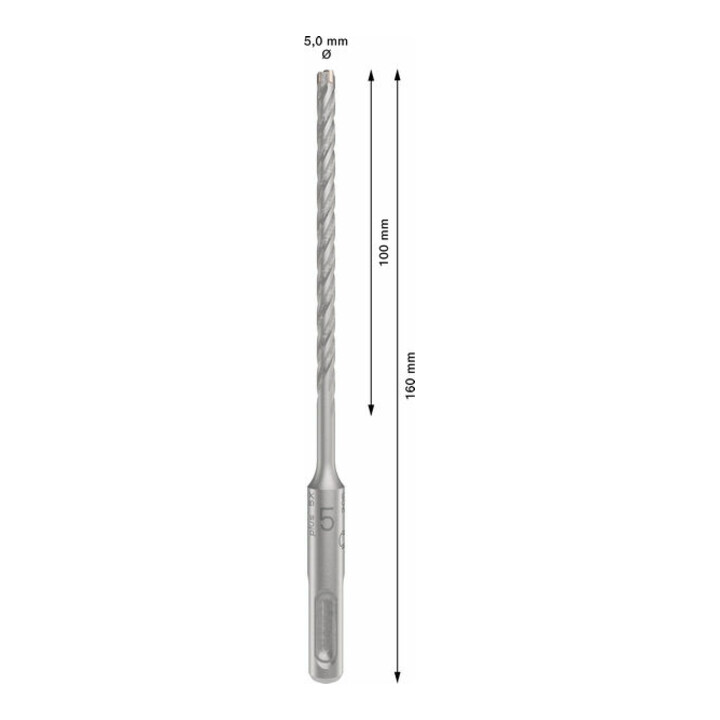 Bosch PRO Foret à percussion SDS plus-5X, 5 x 100 x 160 mm