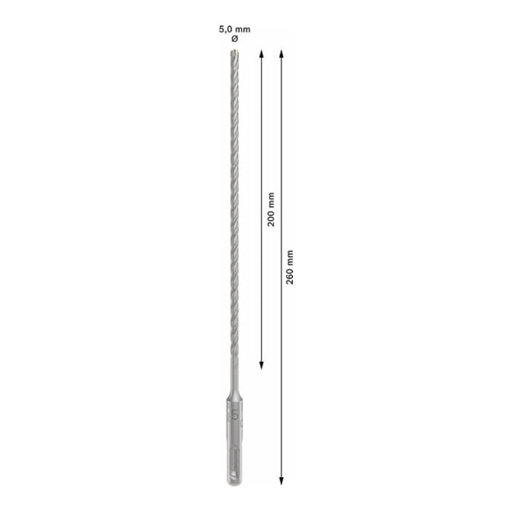 Bosch PRO Foret à percussion SDS plus-5X, 5 x 200 x 260 mm