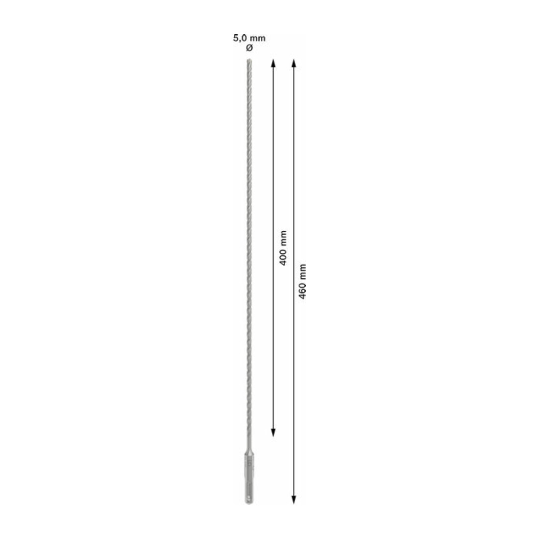 Bosch PRO Foret à percussion SDS plus-5X, 5 x 400 x 460 mm