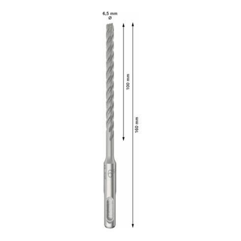 Bosch PRO Foret à percussion SDS plus-5X, 6,5 x 100 x 160 mm, 10 pcs
