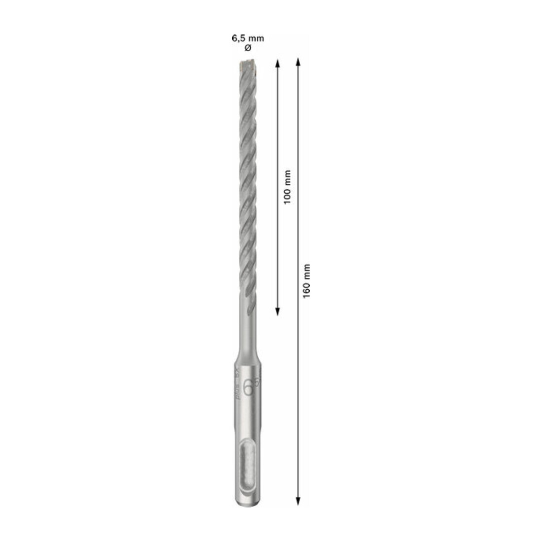 Bosch PRO Foret à percussion SDS plus-5X, 6,5 x 100 x 160 mm, 10 pcs