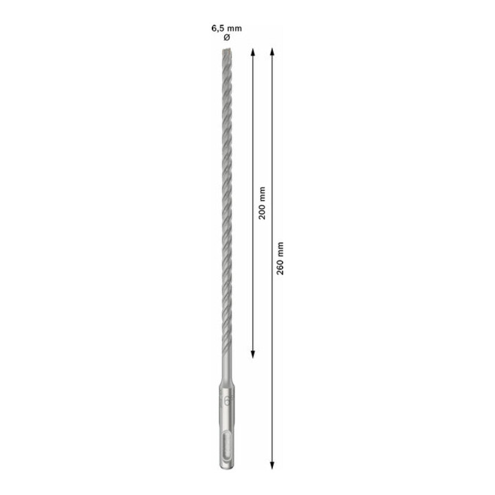 Bosch PRO Foret à percussion SDS plus-5X, 6,5 x 200 x 260 mm, 10 pcs