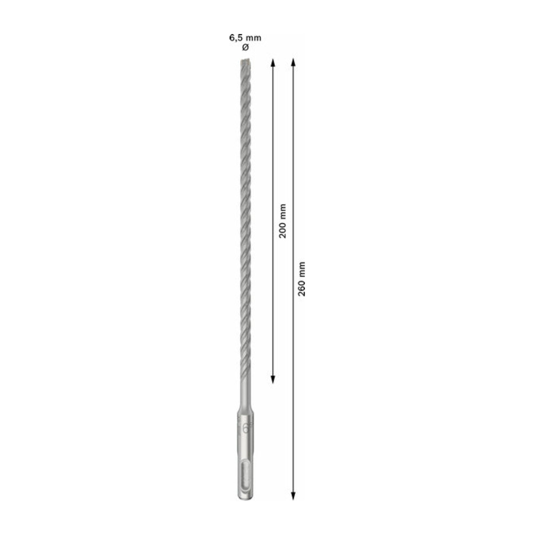 Bosch PRO Foret à percussion SDS plus-5X, 6,5 x 200 x 260 mm, 10 pcs