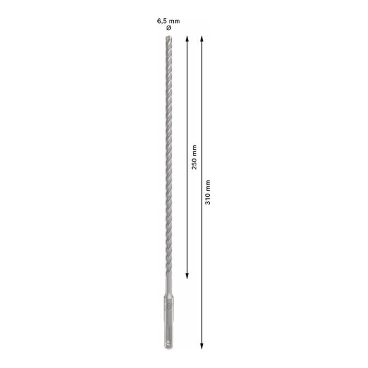 Bosch PRO Foret à percussion SDS plus-5X, 6,5 x 250 x 310 mm