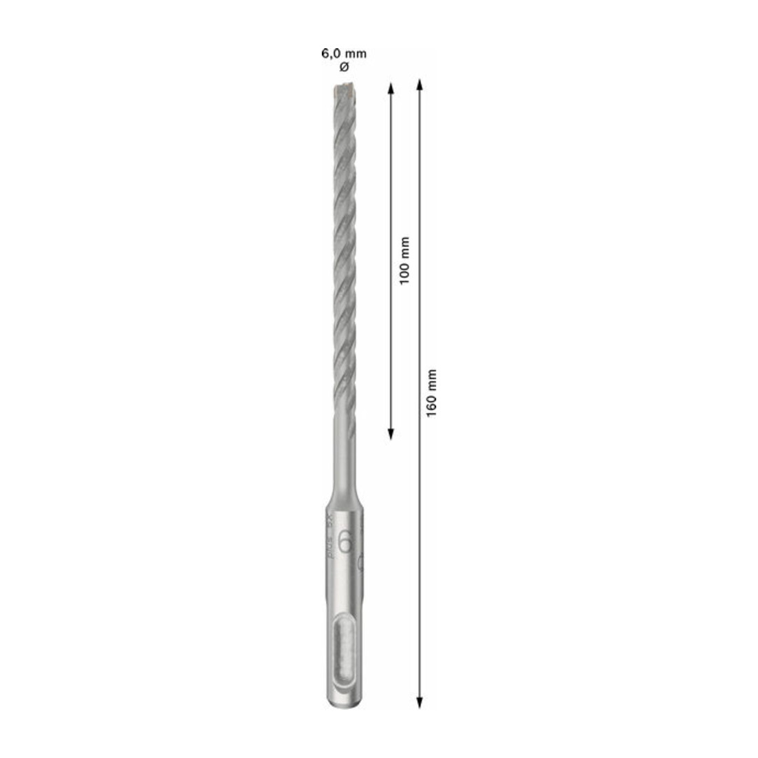 Bosch PRO Foret à percussion SDS plus-5X, 6 x 100 x 160 mm, 10 pcs