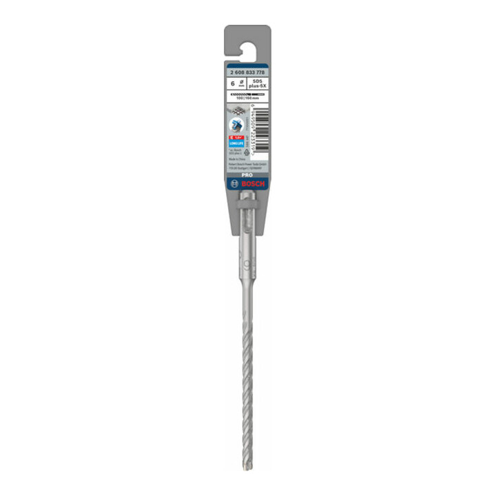 Bosch PRO Foret à percussion SDS plus-5X, 6 x 100 x 160 mm