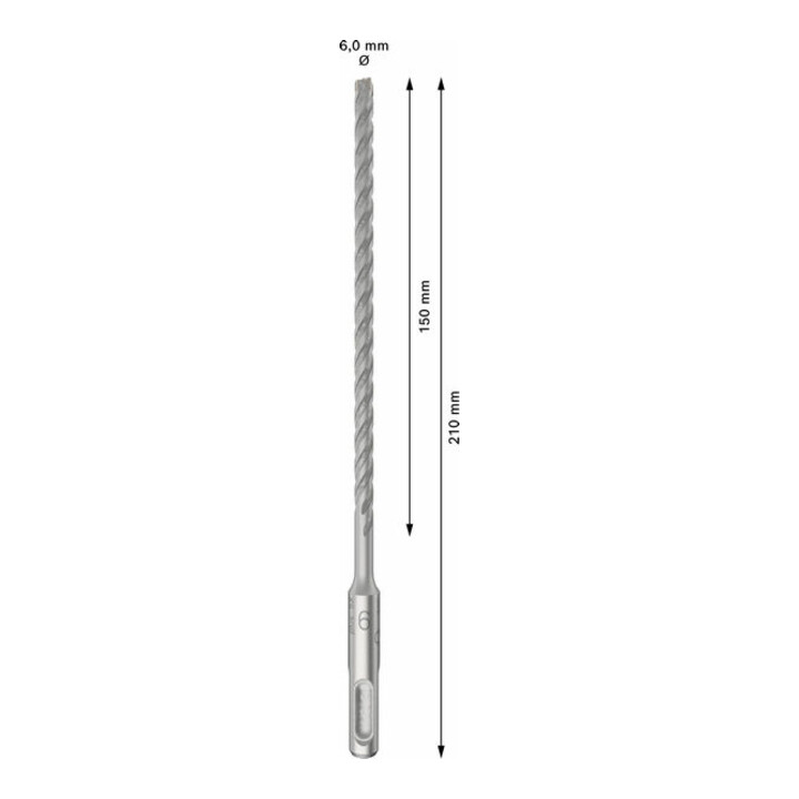Bosch PRO Foret à percussion SDS plus-5X, 6 x 150 x 210 mm, 10 pcs