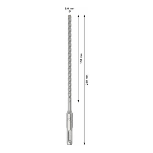 Bosch PRO Foret à percussion SDS plus-5X, 6 x 150 x 210 mm, 10 pcs