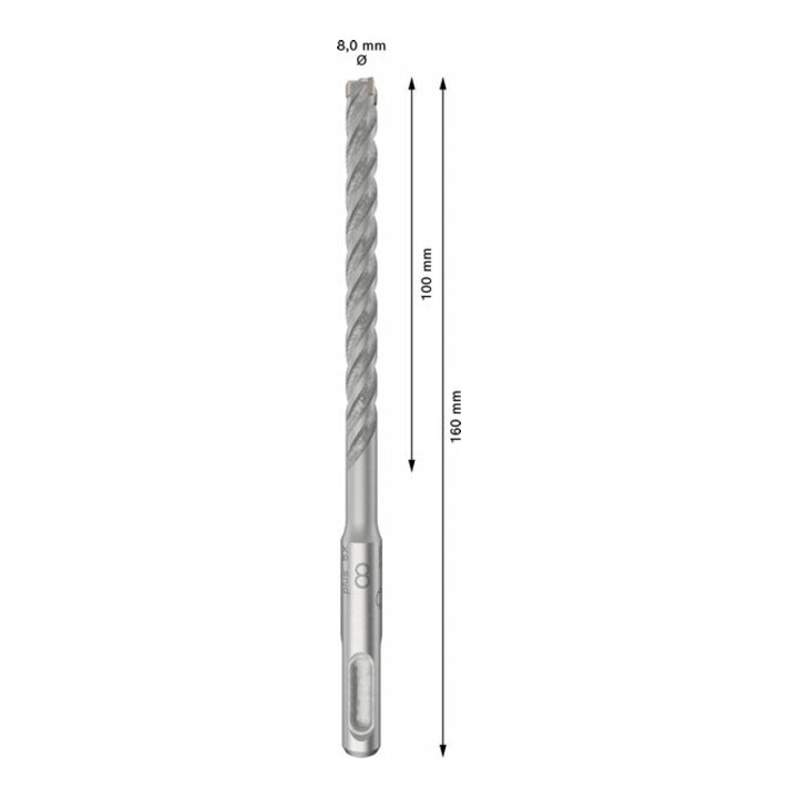 Bosch PRO Foret à percussion SDS plus-5X, 8 x 100 x 160 mm, 10 pcs