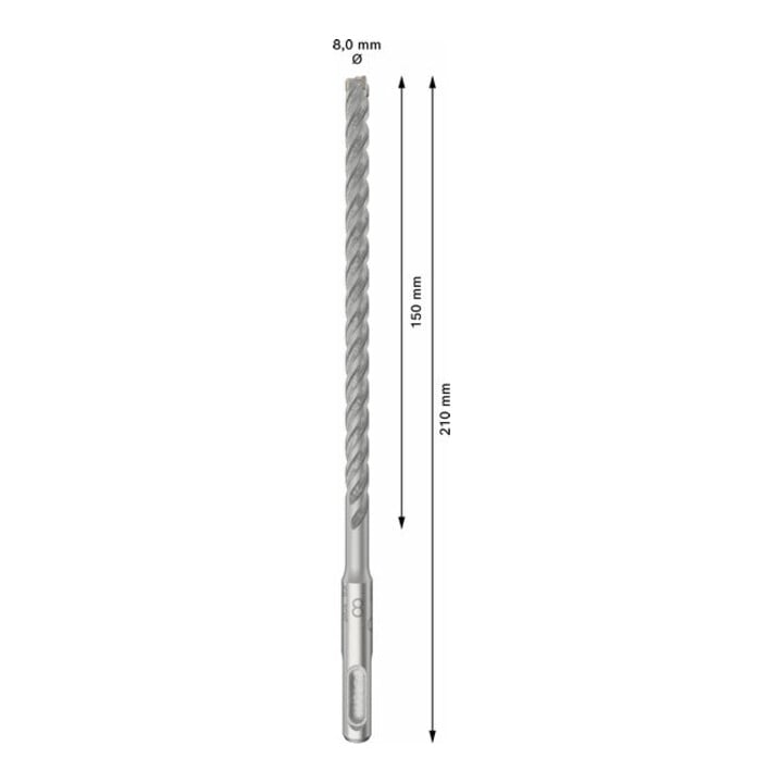 Bosch PRO Foret à percussion SDS plus-5X, 8 x 150 x 210 mm, 10 pcs