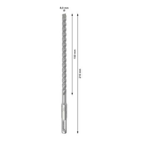 Bosch PRO Foret à percussion SDS plus-5X, 8 x 150 x 210 mm, 10 pcs
