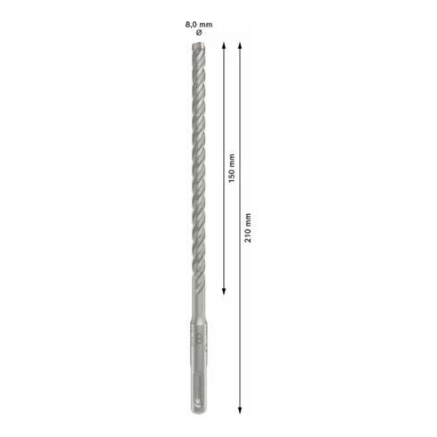 Bosch PRO Foret à percussion SDS plus-5X, 8 x 150 x 210 mm
