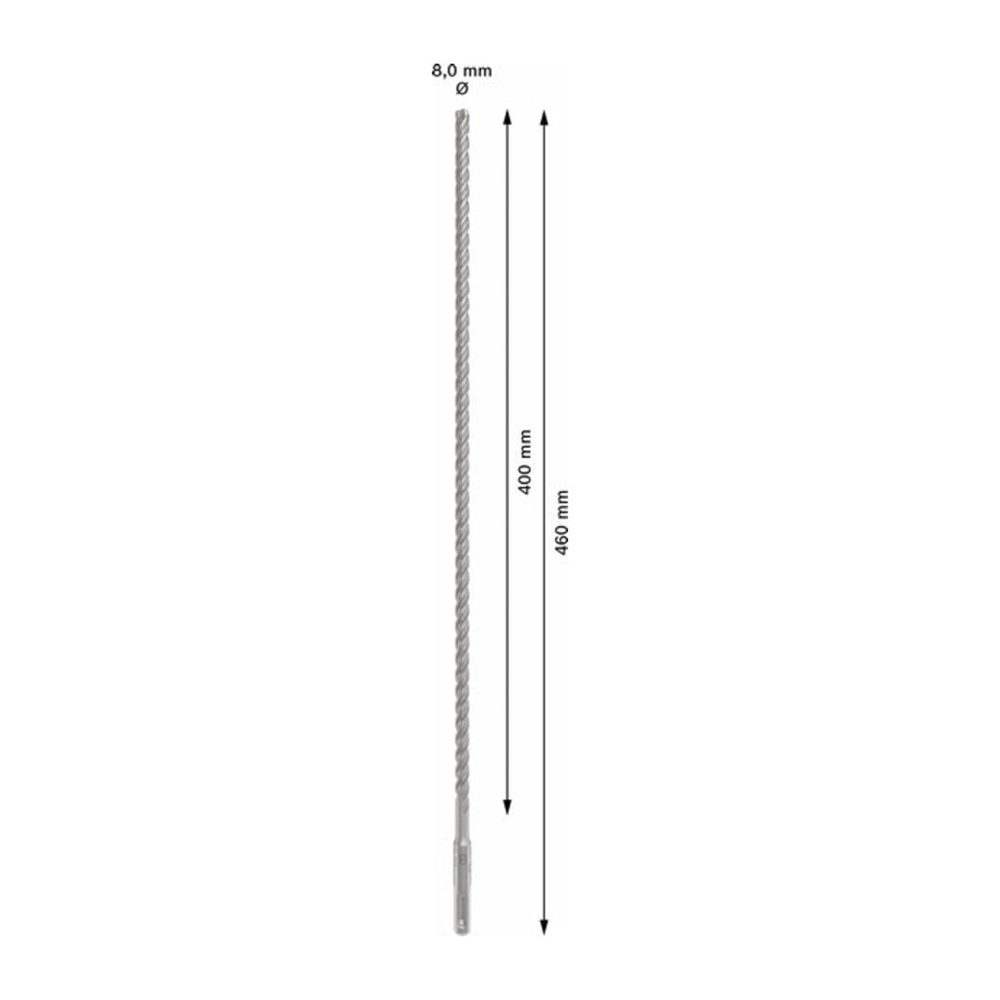 Bosch PRO Foret à percussion SDS plus-5X, 8 x 400 x 460 mm