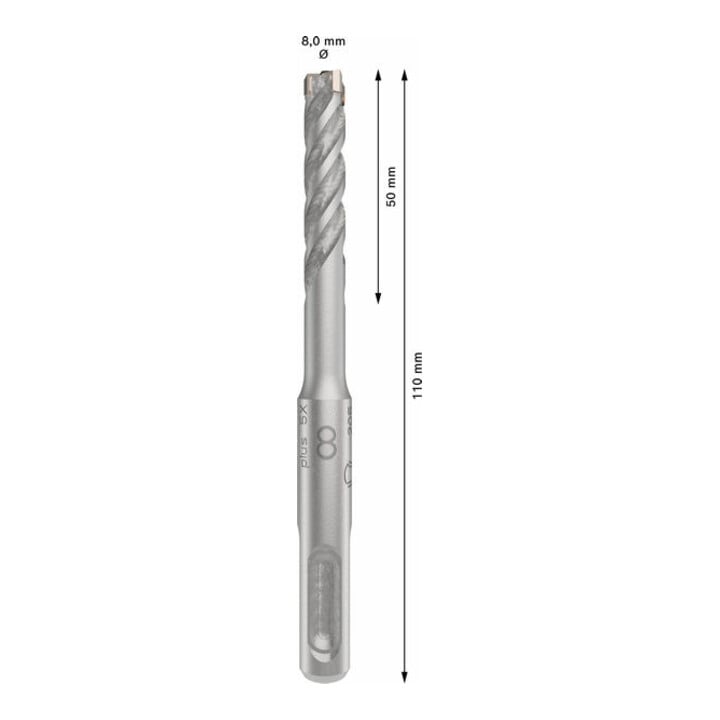 Bosch PRO Foret à percussion SDS plus-5X, 8 x 50 x 110 mm