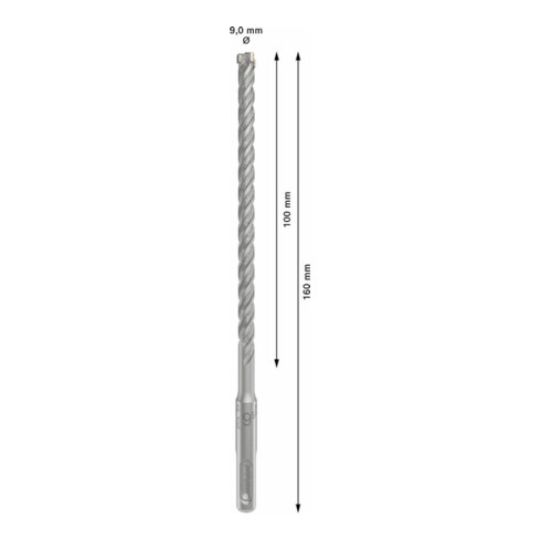 Bosch PRO Foret à percussion SDS plus-5X, 9,5 x 100 x 160 mm