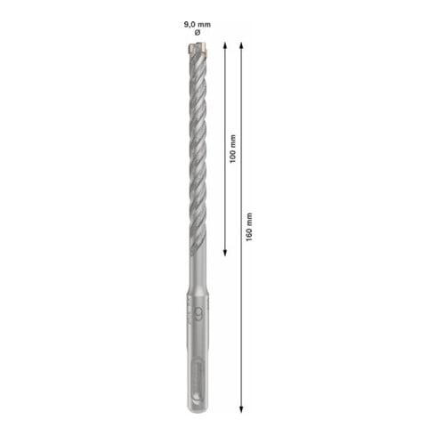 Bosch PRO Foret à percussion SDS plus-5X, 9 x 100 x 160 mm