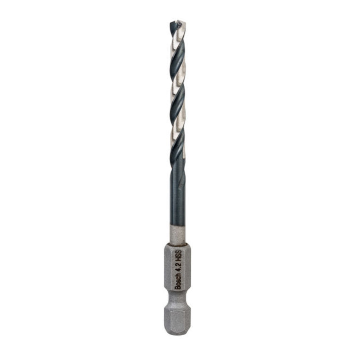 Bosch PRO Foret hélicoïdal à percussion en métal HSS-G, 4,2 x 43 x 83 mm