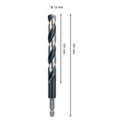 Bosch PRO Foret hélicoïdal à percussion HSS-G Metal, 12 x 101 x 151 mm-4