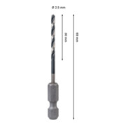 Bosch PRO Foret hélicoïdal à percussion HSS-G Metal, 2,5 x 30 x 69 mm-4