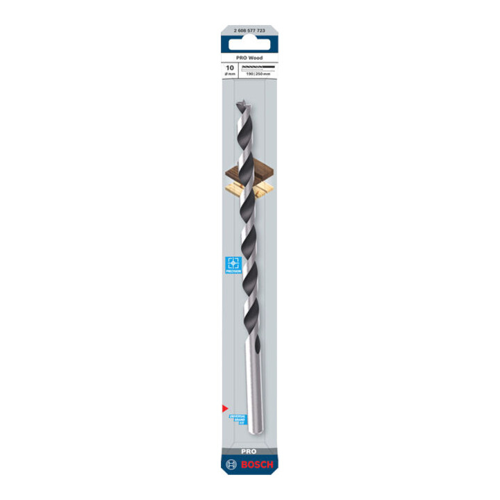 Bosch PRO Foret hélicoïdal bois, 10x190x250 mm
