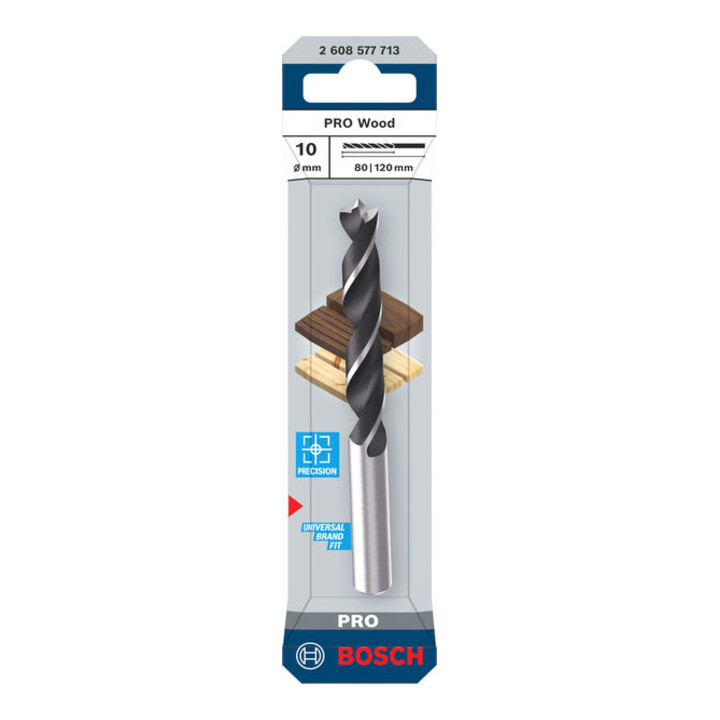 Bosch PRO Foret hélicoïdal bois, 10x80x120 mm
