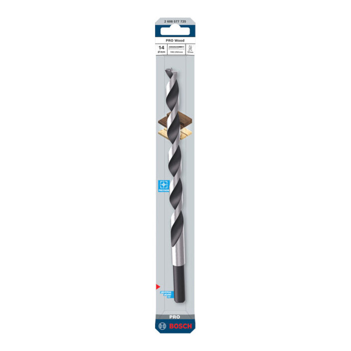 Bosch PRO Foret hélicoïdal bois, 14x190x250 mm