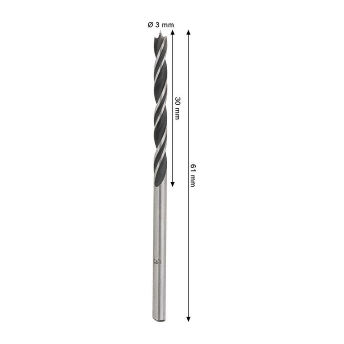 Bosch PRO Foret hélicoïdal bois, 3x30x61 mm