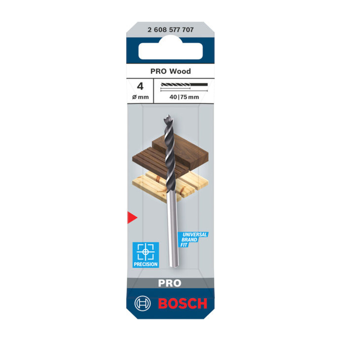 Bosch PRO Foret hélicoïdal bois, 4x40x75 mm