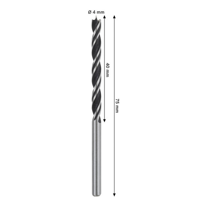 Bosch PRO Foret hélicoïdal bois, 4x40x75 mm