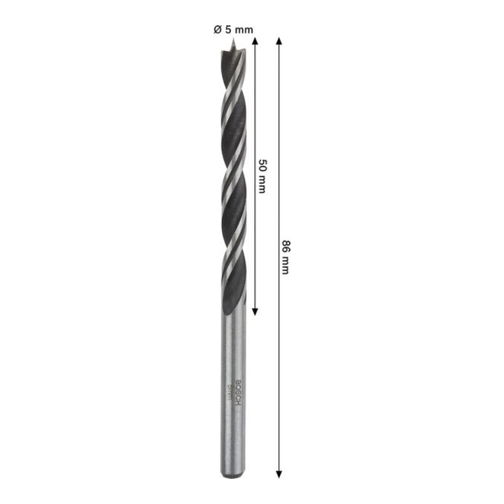 Bosch PRO Foret hélicoïdal bois, 5x50x86 mm