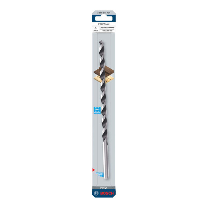 Bosch PRO Foret hélicoïdal bois, 6x190x250 mm